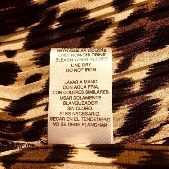 Agora Women's Crinkle Stretch Top with Confetti Fringe Size S 3/4 Sleeve - Picture 11 of 11